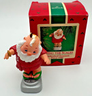New ListingHallmark Keepsake Handcrafted Ornament Tipping The Scales Santa Weighing In 1986