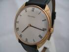 NOS NEW VINTAGE SWISS GOLD PL MECHANICAL HAND WINDING RECORD MEN'S WATCH 1960'S