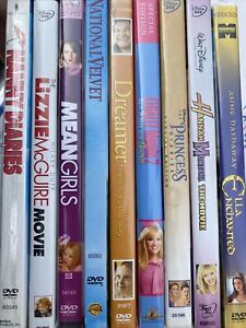 Lot Of  9 DVDs Young Adult Girls Movies Nannie Diaries, Lizzie McGuire Hannah, +