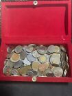 50+ (1/2lb) Foreign coin lot. Mixed coins from around the world. 