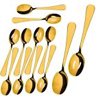 Serving Spoons,Flatware Serving Set,Include 6 Large Serving Spoons 6 Slotted ...