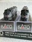 KATO N SCALE EMD E7A/A New York Central 2 A/A Locomotive Set 106-0440 DC