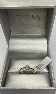 GENUINE 0.26 Ct HALO DIAMOND RING !!From ZALES JEWELERS. RETAIL $325.00