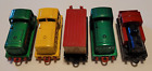 Lot of 5 Matchbox Superfast Lesney Train Cars 1978 Made in England Used