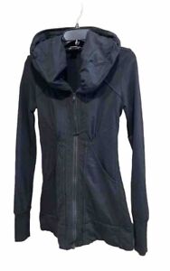 Prairie Underground Black Cloak Hoodie Victorian Style Sweat Jacket Size S