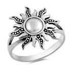 Sun Cute Polished Ring New .925 Sterling Silver Band Sizes 5-10