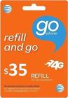 AT&T - AT&T Prepaid $35 Refill Top-Up Prepaid Card , AIR TIME  PIN / RECHARGE