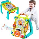 New ListingBaby Walker Sit Stand Toys 3 in 1 Toddlers Musical Table for Kids Birthday Gifts