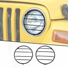 2x Front Headlight Ring Panel Trim Cover for Jeep Wrangler 97-06 TJ Accessories (For: More than one vehicle)