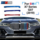 3Pcs ABS For BMW X7 G07 2019 2020 Car Racing Grille Strip Trim Clip M power