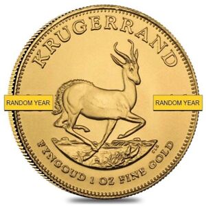 Sale Price - 1 oz South African Krugerrand Gold Coin BU (Random Year)