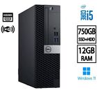 Desktop DELL Computer Windows 11 12GB 750GB SSD+HDD WiFi FAST PC CLEARANCE SALE