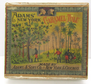 Adams New York Caramel Tolu Chewing Gum Box