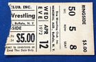 BEYOND RARE 1972 NWF Wrestling Ticket Buffalo AUD LOVE BROTHERS MIGHTY IGOR #2