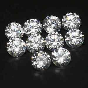 4.00 mm Round Brilliant 10 Pcs Lot D Color VVS1 Natural White Loose Diamond