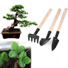 3 Piece Wood Handle Garden Tool Set Garden Mini Tool Set Planting Gardening HOT