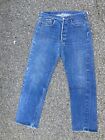 Vintage 70s Levis 501 Dark Wash Selvedge Redline Jeans 34x33 Actual 33 X 31.5