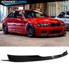 For 01-06 BMW E46 M3 CSL Style Unpainted Black PU Front Bumper Lip Chin Spoiler (For: BMW M3)
