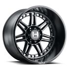 20x12 Hostile H124 Lunatic Asphalt (Satin Black) Wheels 8x170 (-44mm) Set of 4