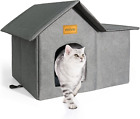 mivo Outdoor Cat House, Weatherproof Cat Houses for Outdoor/Indoor Cats, Coll...