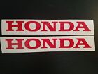 2 Red Vinyl Decals Motorcycle Racing Car accord Sticker JDM civic