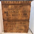 VINTAGE THE STANLEY WORKS  Wooden Shipping Crate New Britain CT