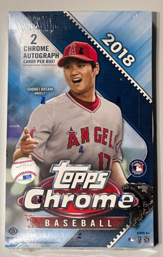 2018 Topps Chrome Baseball Hobby Box FRESH CASE Shohei Ohtani Acuna Jr. 2 Autos