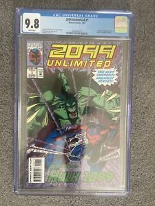2099 Unlimited #1  CGC 9.8 Marvel 1993 Origin 1st Appearance Hulk 2099