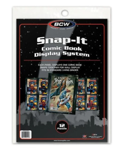 Pack of 12 BCW Comic Book Snap-It - Black (1-BCW-SI-CB-BLK)