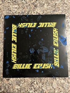 Billie Eilish Live - Third Man Records Black & Blue Vinyl LP Paint Splatter