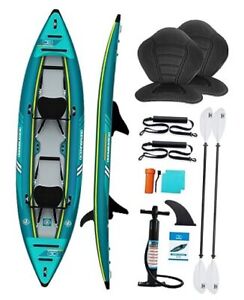 OCEANBROAD V1 Inflatable Sit-in Kayak, with Paddle(s), Kayak Seat(s), 2-Person