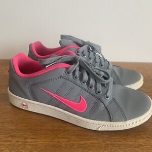 Nike Womens Shoes Court Traditions II Pink And Gray Sneakers 635425-060 Size 9