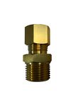 Brass Union Fitting Connector 3/16 Compression Tube X 1/8 NPT Male Adapter