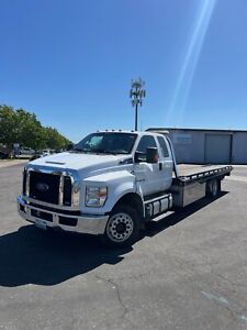 2018 Ford F650 extended cab used rollback tow trucks for sale