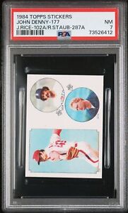 1984 Topps Stickers Baseball Jim Rice #102A PSA 7 73526412