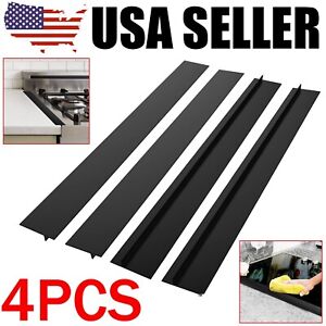 4 Kitchen Stove Counter Silicone Gap Cover Oven Guard Spill Seal Slit Filler 21