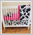 Cow Print Country Style Baby Bedding Western Crib Bedding Set