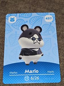 437 MARLO Animal Crossing Amiibo Authentic Nintendo Series 5 NEVER SCANNED