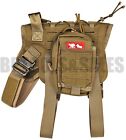 Tactical Dog Vest Harness Military K9 Dog Training Vest Working Dog w/ 2 Pouches