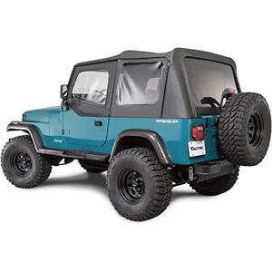 9870215 Smittybilt Replacement Soft Top w/Tint, Half Door 88-95 Jeep Wrangler YJ (For: Jeep Wrangler)