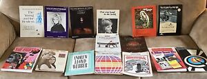 Lot Of 15 Songbooks And Sheet Music Piano Vocals Popular Vintage