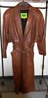 Lambskin Leather Trench Coat Vintage Maxi 90s Duster Zip Out Liner Womens M Spy