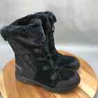 Columbia Ice Maiden II Snow Boots Womens Size 9.5 Black Lace Up Mid Calf