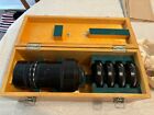New ListingVintage Lens Telephoto Mirror lens in Wooden Case W/ Extra Color Lenses-USSR