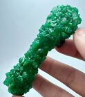 267 Carat -REPAIR- Top Green Swat Emerald Crystals On Polished Nephrite @Pak