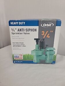 Orbit 3/4 inch Anti-Siphon Sprinkler Valve, 57623-20