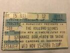 Rolling Stones Ticket Stub-Nov. 15, 1989-Orange Bowl-Miami, Fl. Row3/Seat12