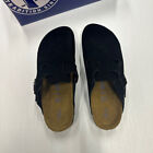 Birkenstock Boston Suede Leather Black Clogs Mules EU 37 38 39 40/New with Box