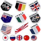 National Flag Logo Car Sticker Emblem Badge Decal 3D Aluminum Bumper Decor