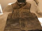 Filson Down vest, brown bushcraft waxed made in CANADA